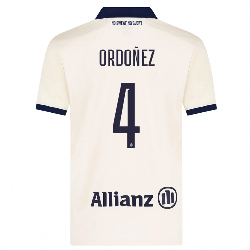 Danxen Kid Joel Ordóñez #4 Beige Black Away Jersey 2026/27 T-Shirt