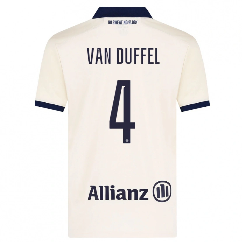 Danxen Kid Céderick Van Duffel #4 Beige Black Away Jersey 2026/27 T-Shirt
