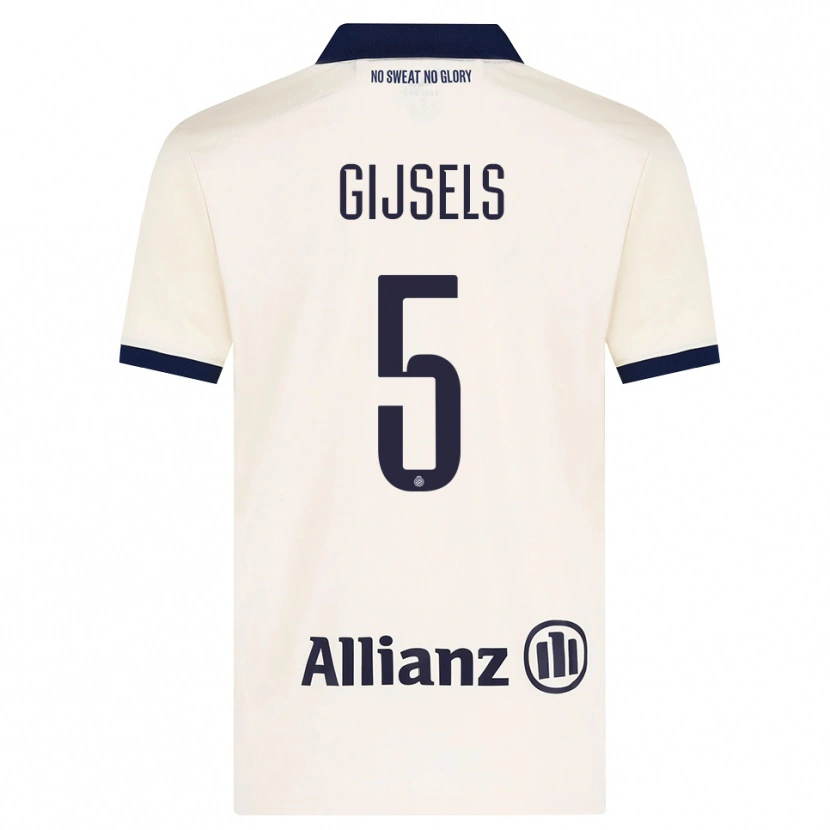 Danxen Kid Kellen Gijsels #5 Beige Black Away Jersey 2026/27 T-Shirt