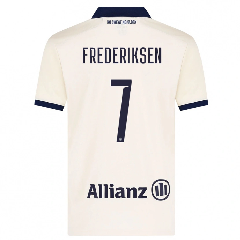 Danxen Kid Rebekka Frederiksen #7 Beige Black Away Jersey 2026/27 T-Shirt