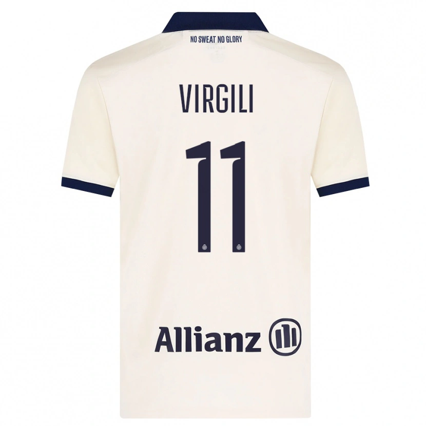 Danxen Kid Jan Virgili #11 Beige Black Away Jersey 2026/27 T-Shirt