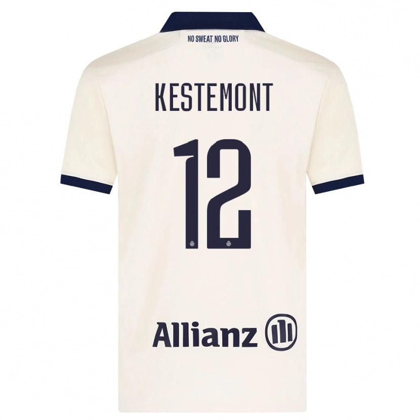 Danxen Kid Thibeau Kestemont #12 Beige Black Away Jersey 2026/27 T-Shirt