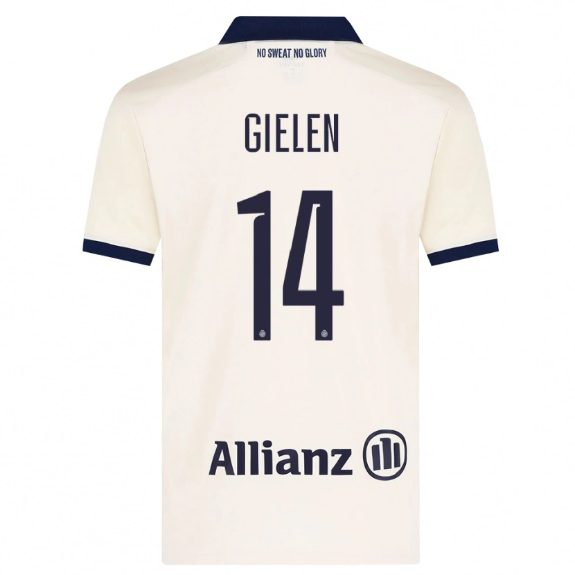 Danxen Kid Sterre Gielen #14 Beige Black Away Jersey 2026/27 T-Shirt