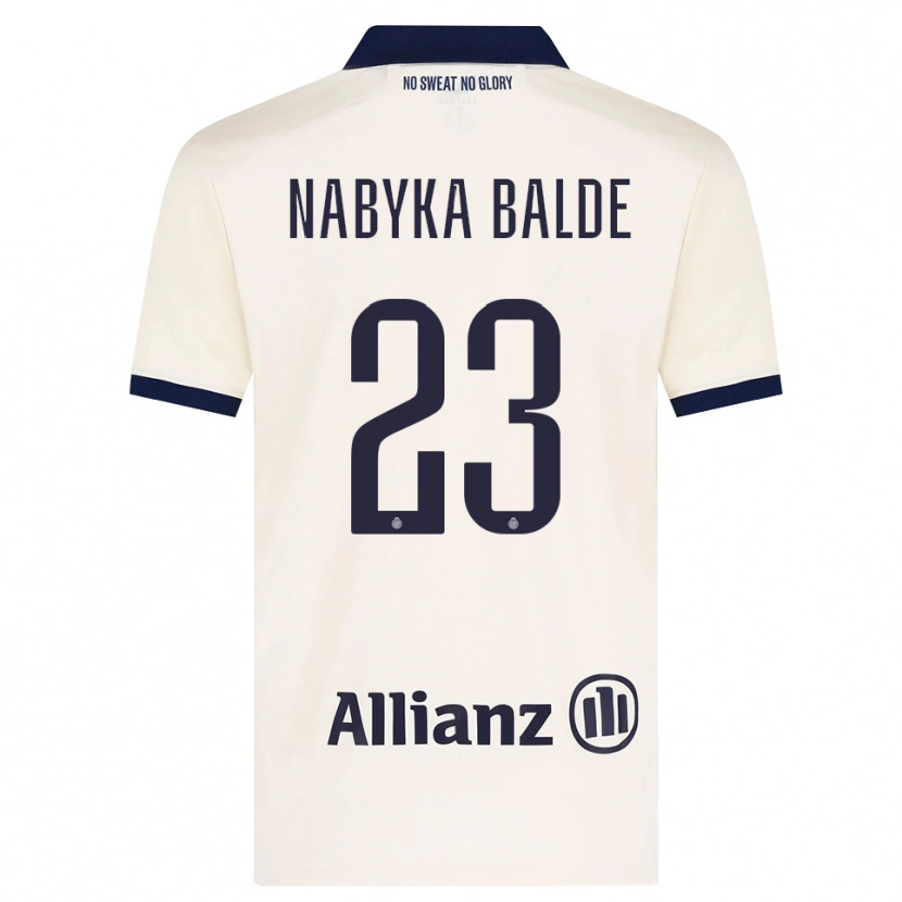 Danxen Kid Mamadou Balde #23 Beige Black Away Jersey 2026/27 T-Shirt