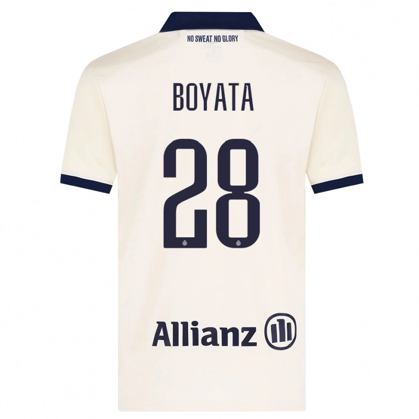 Danxen Kid Dedryck Boyata #28 Beige Black Away Jersey 2026/27 T-Shirt