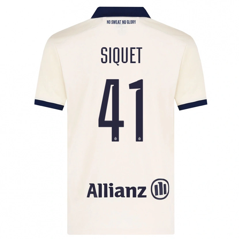 Danxen Kid Hugo Siquet #41 Beige Black Away Jersey 2026/27 T-Shirt