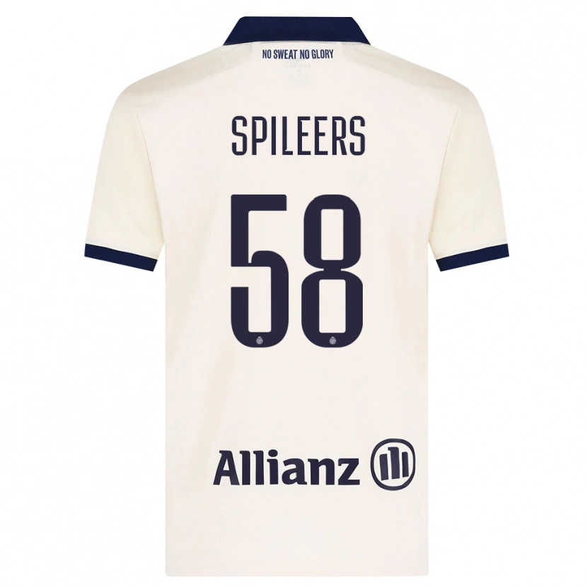 Danxen Kid Jorne Spileers #58 Beige Black Away Jersey 2026/27 T-Shirt