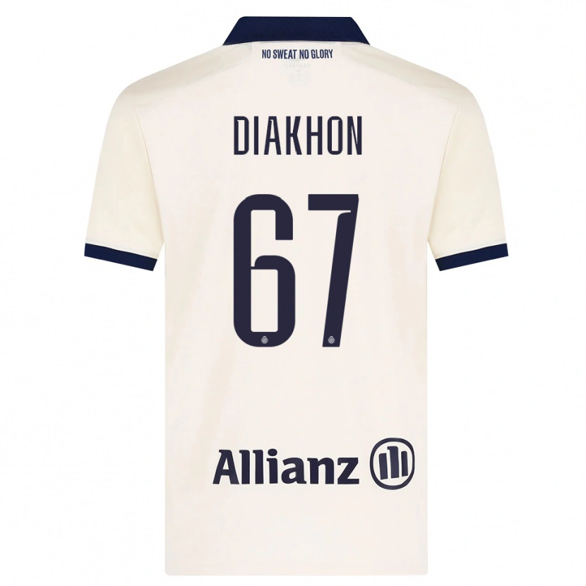 Danxen Kid Mamadou Diakhon #67 Beige Black Away Jersey 2026/27 T-Shirt