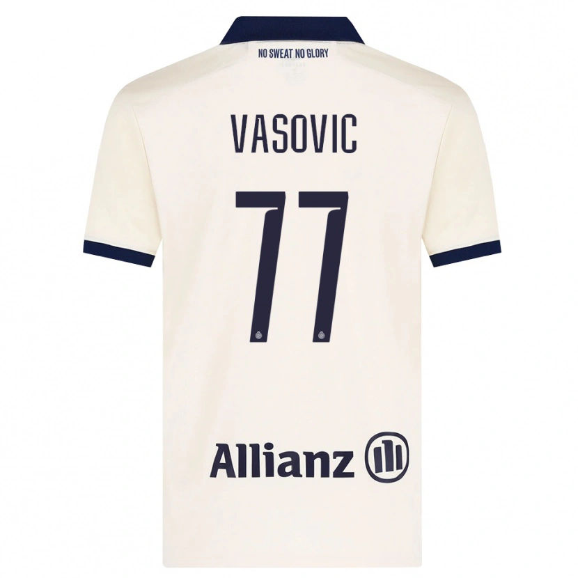 Danxen Kid Andrej Vasovic #77 Beige Black Away Jersey 2026/27 T-Shirt