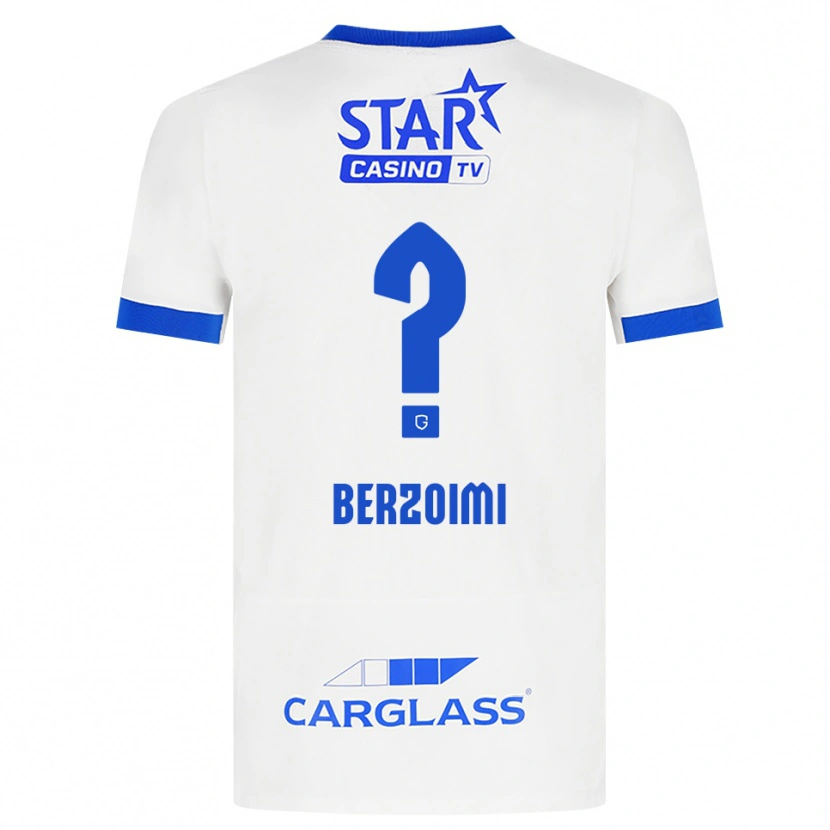 Danxen Kid Mohamed Berzoimi #0 White Blue Away Jersey 2026/27 T-Shirt