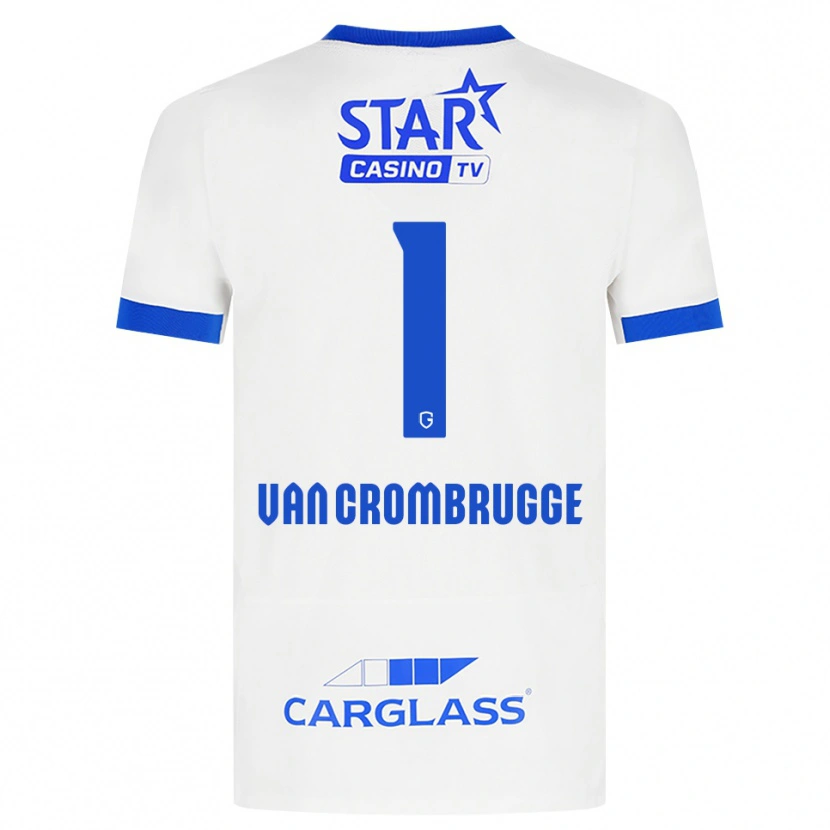 Danxen Kid Hendrik Van Crombrugge #1 White Blue Away Jersey 2026/27 T-Shirt