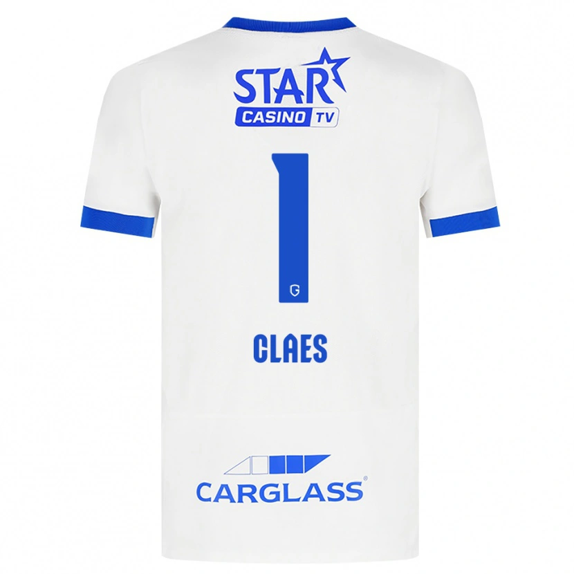 Danxen Kid Mirthe Claes #1 White Blue Away Jersey 2026/27 T-Shirt
