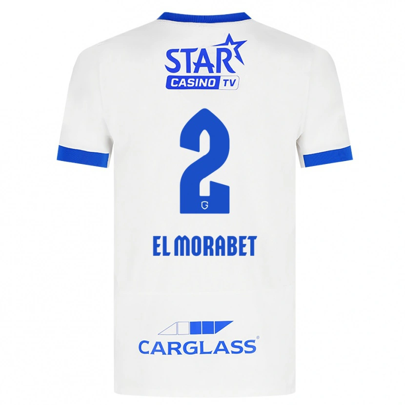 Danxen Kid Sami El Morabet #2 White Blue Away Jersey 2026/27 T-Shirt