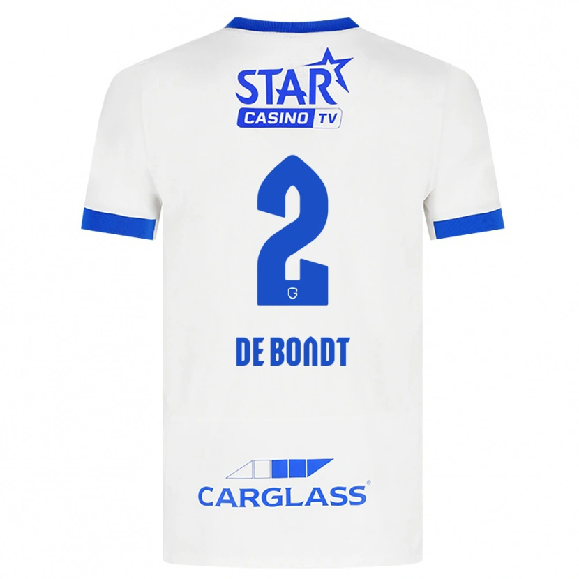 Danxen Kid Marith De Bondt #2 White Blue Away Jersey 2026/27 T-Shirt