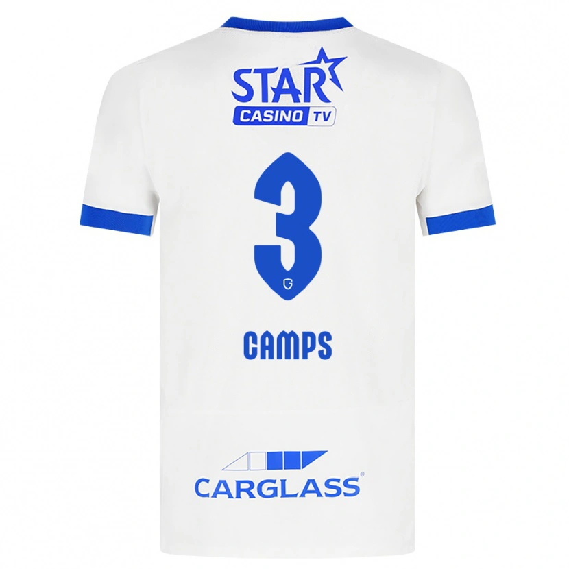 Danxen Kid Romy Camps #3 White Blue Away Jersey 2026/27 T-Shirt