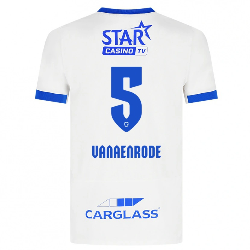 Danxen Kid Gwyneth Vanaenrode #5 White Blue Away Jersey 2026/27 T-Shirt