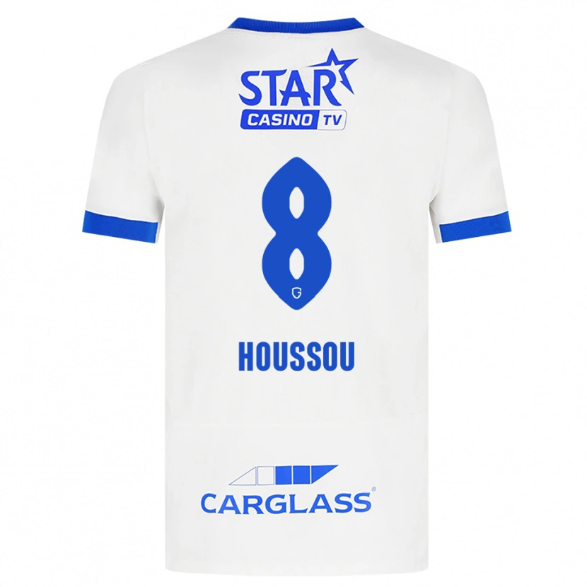 Danxen Kid Josué Houssou #8 White Blue Away Jersey 2026/27 T-Shirt