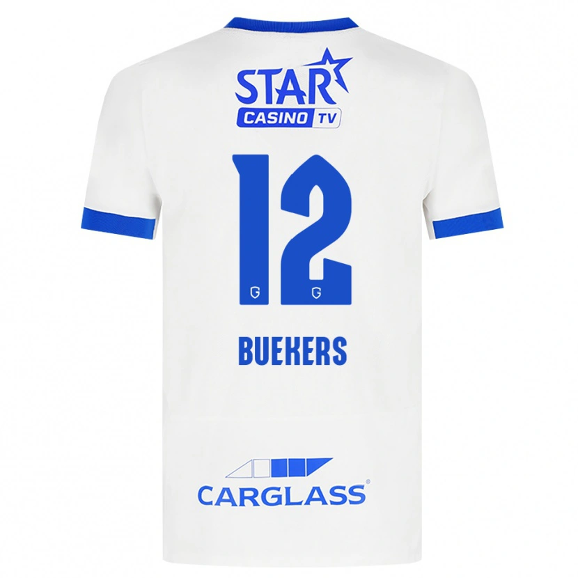 Danxen Kid Maxime Buekers #12 White Blue Away Jersey 2026/27 T-Shirt