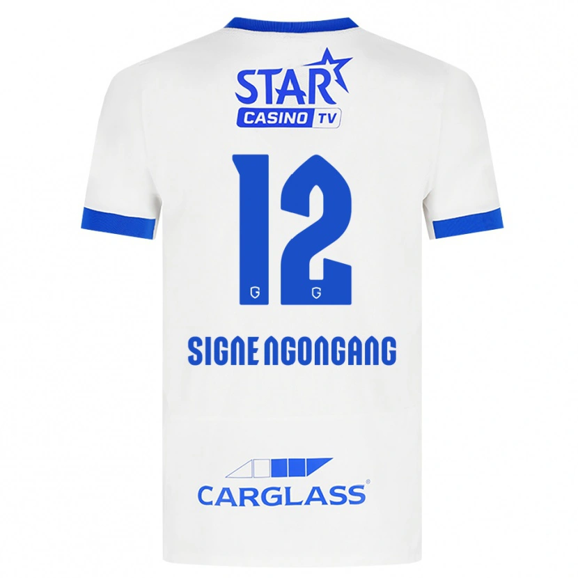 Danxen Kid Yannick Signe Ngongang #12 White Blue Away Jersey 2026/27 T-Shirt