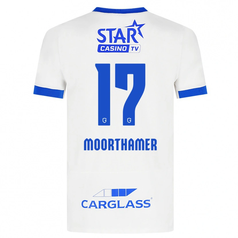 Danxen Kid Tinus Moorthamer #17 White Blue Away Jersey 2026/27 T-Shirt