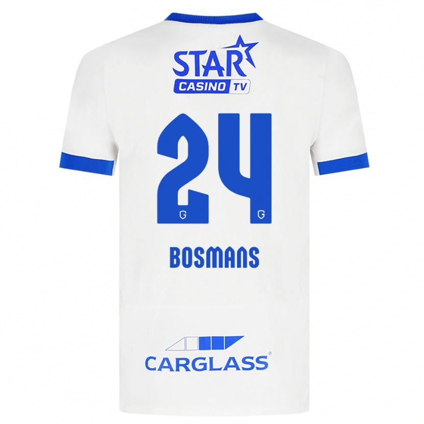 Danxen Kid Pia Bosmans #24 White Blue Away Jersey 2026/27 T-Shirt
