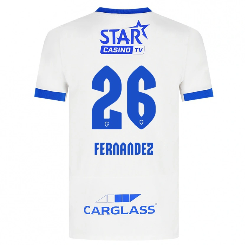 Danxen Kid Elias Gonzalez Fernandez #26 White Blue Away Jersey 2026/27 T-Shirt