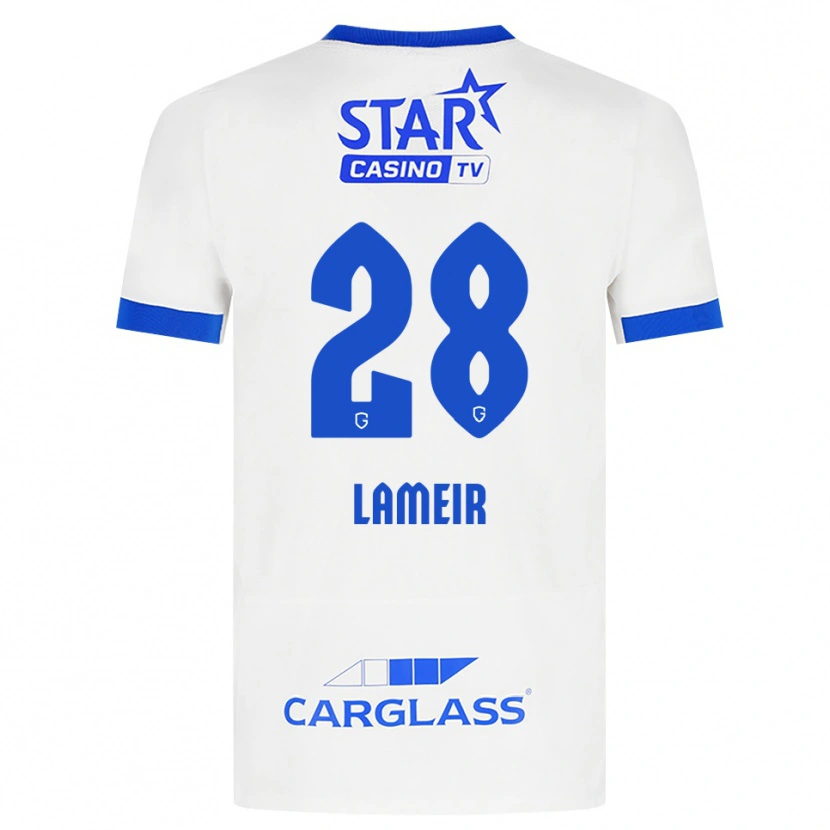Danxen Kid Tess Lameir #28 White Blue Away Jersey 2026/27 T-Shirt