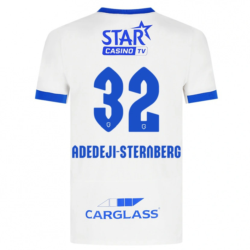 Danxen Kid Noah Adedeji-Sternberg #32 White Blue Away Jersey 2026/27 T-Shirt