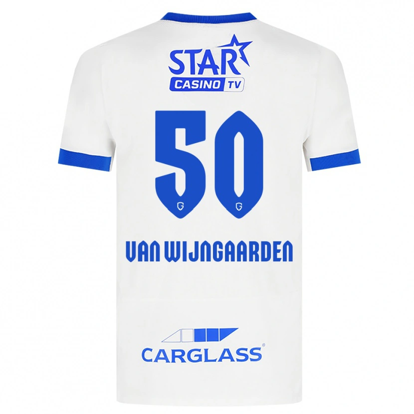 Danxen Kid Maren Van Wijngaarden #50 White Blue Away Jersey 2026/27 T-Shirt