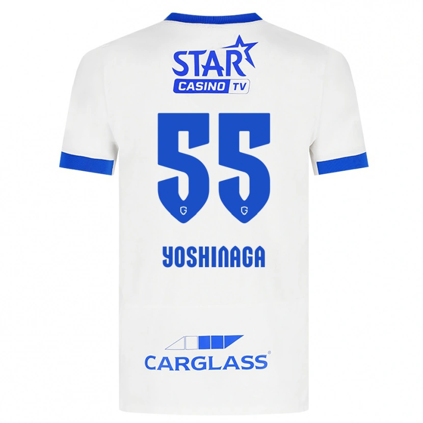 Danxen Kid Yumeki Yoshinaga #55 White Blue Away Jersey 2026/27 T-Shirt