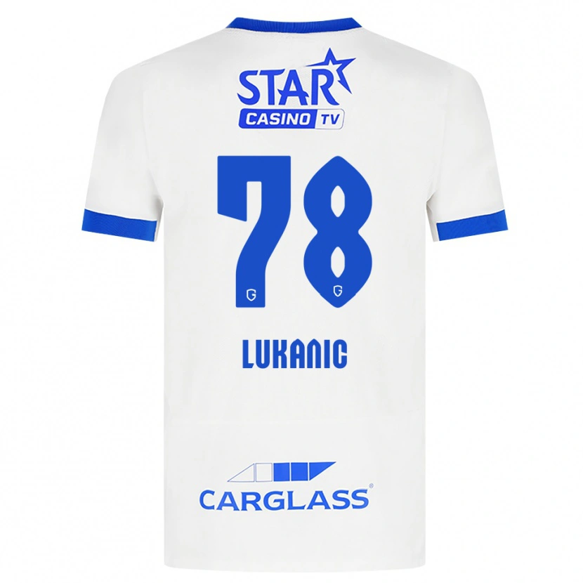 Danxen Kid Luka Lukanic #78 White Blue Away Jersey 2026/27 T-Shirt