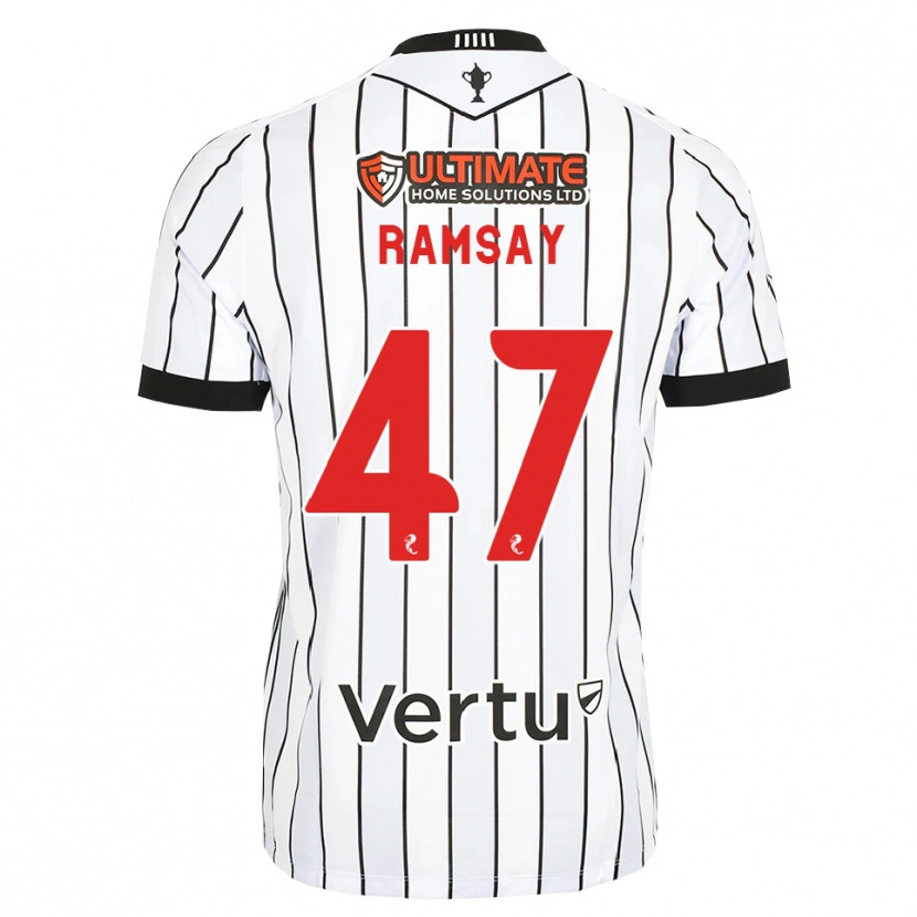 Danxen Kid Calvin Ramsay #47 White Black Red Home Jersey 2026/27 T-Shirt