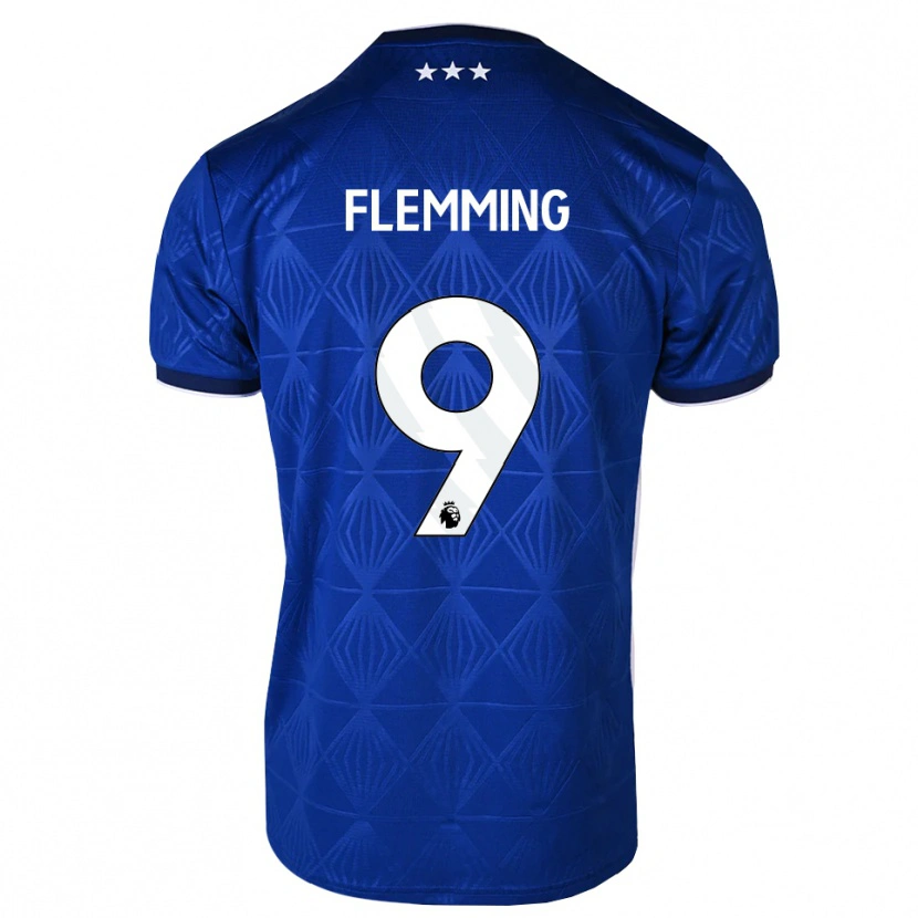 Danxen Kid Zian Flemming #9 Mediumblue White Red Home Jersey 2026/27 T-Shirt
