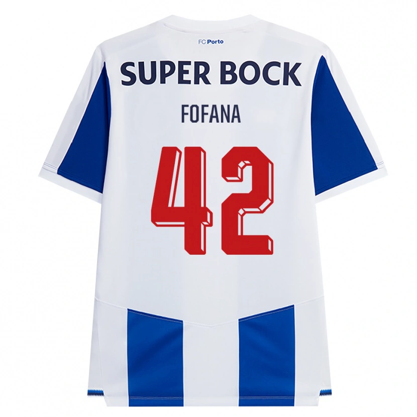 Danxen Kid Seko Fofana #42 Blue White Red Home Jersey 2026/27 T-Shirt