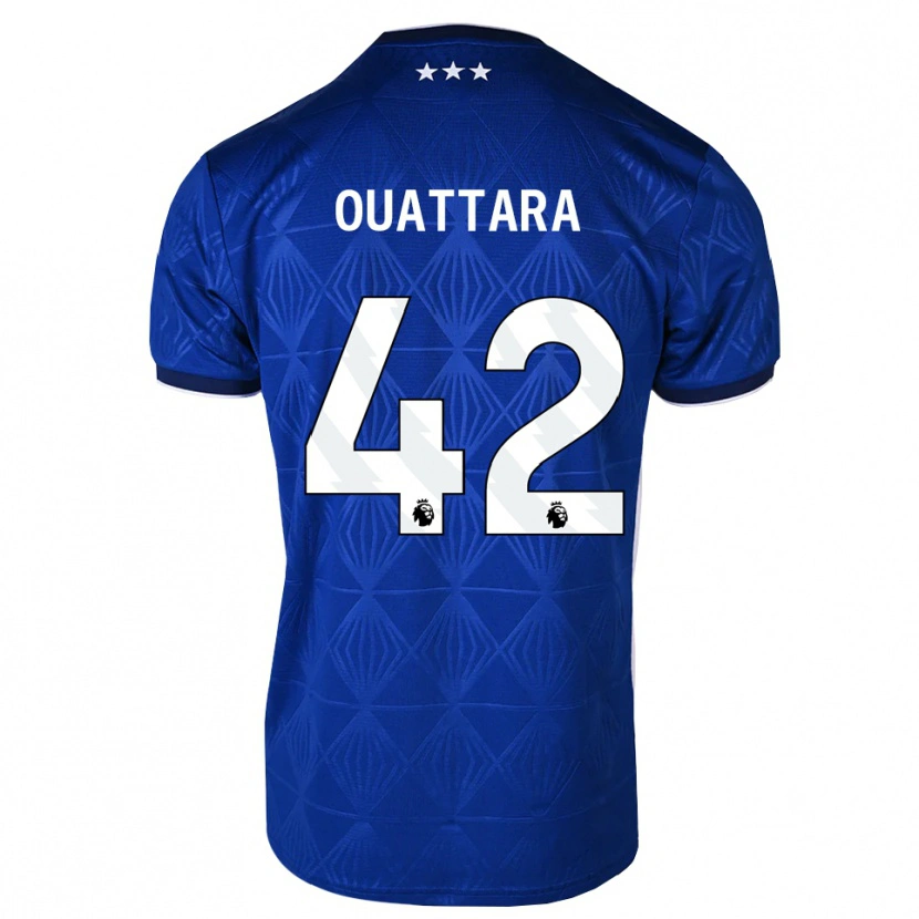 Danxen Kid Abdoul Ouattara #42 Mediumblue White Red Home Jersey 2026/27 T-Shirt