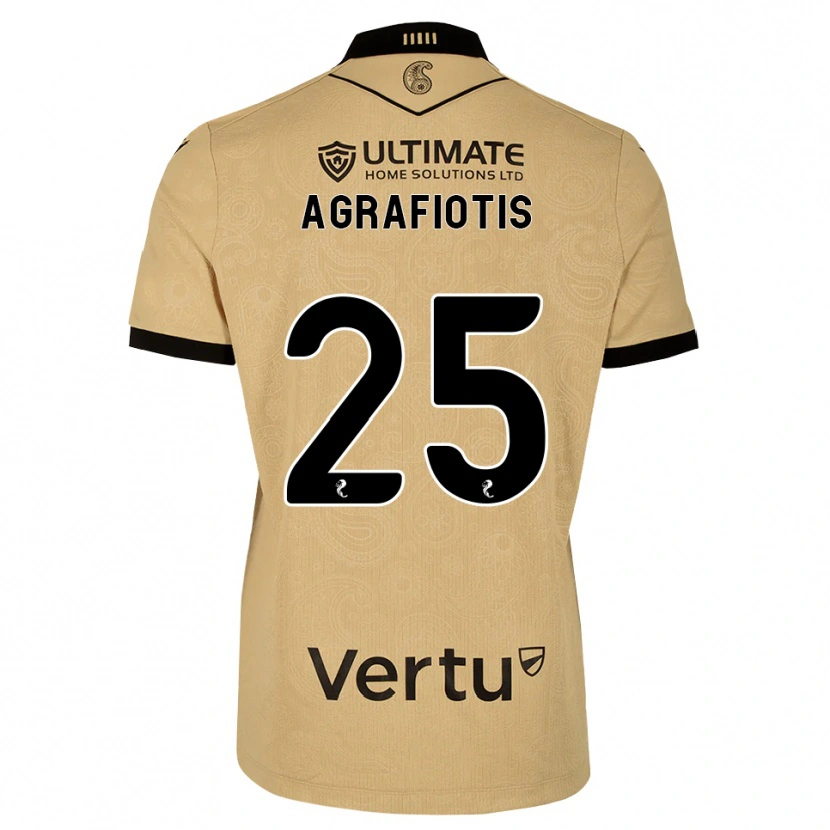 Danxen Kid Nikolas Agrafiotis #25 Burlywood Black Away Jersey 2026/27 T-Shirt