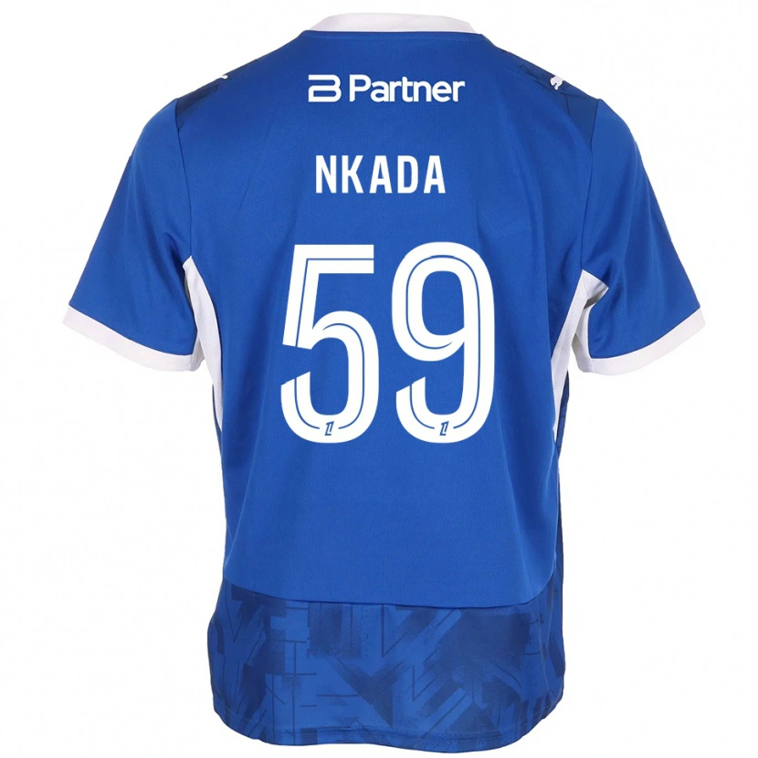 Danxen Kid Timothé Nkada #59 Mediumblue White Home Jersey 2026/27 T-Shirt