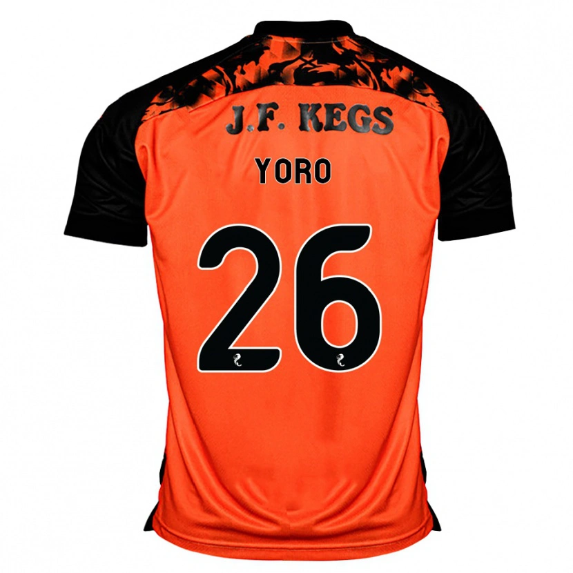Danxen Men Abdoulaye Yoro #26 Orange Black White Home Jersey 2026/27 T-Shirt