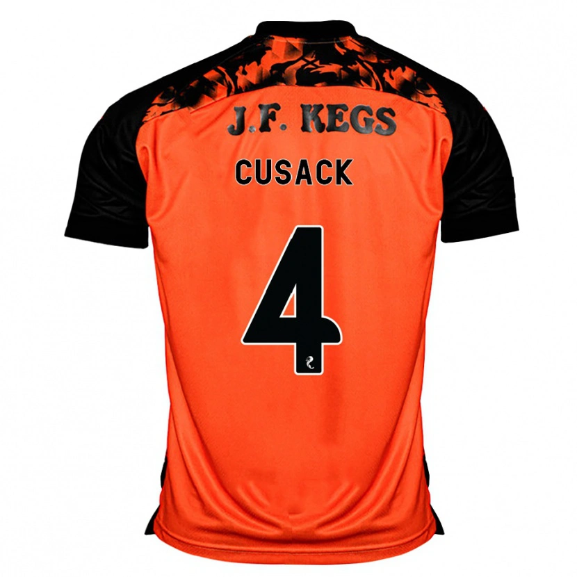Danxen Men Abbie Cusack #4 Orange Black White Home Jersey 2026/27 T-Shirt