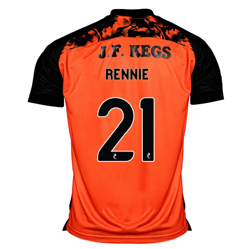 Danxen Men Beth Rennie #21 Orange Black White Home Jersey 2026/27 T-Shirt