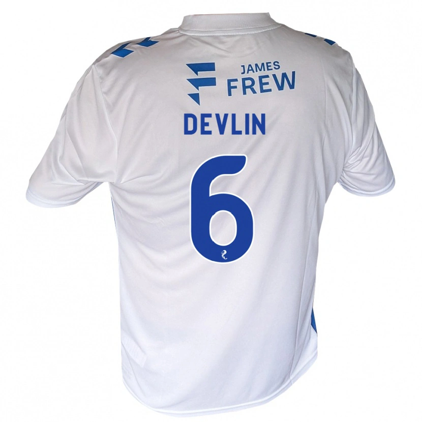 Danxen Men Daniel Devlin #6 Royalblue White Home Jersey 2026/27 T-Shirt