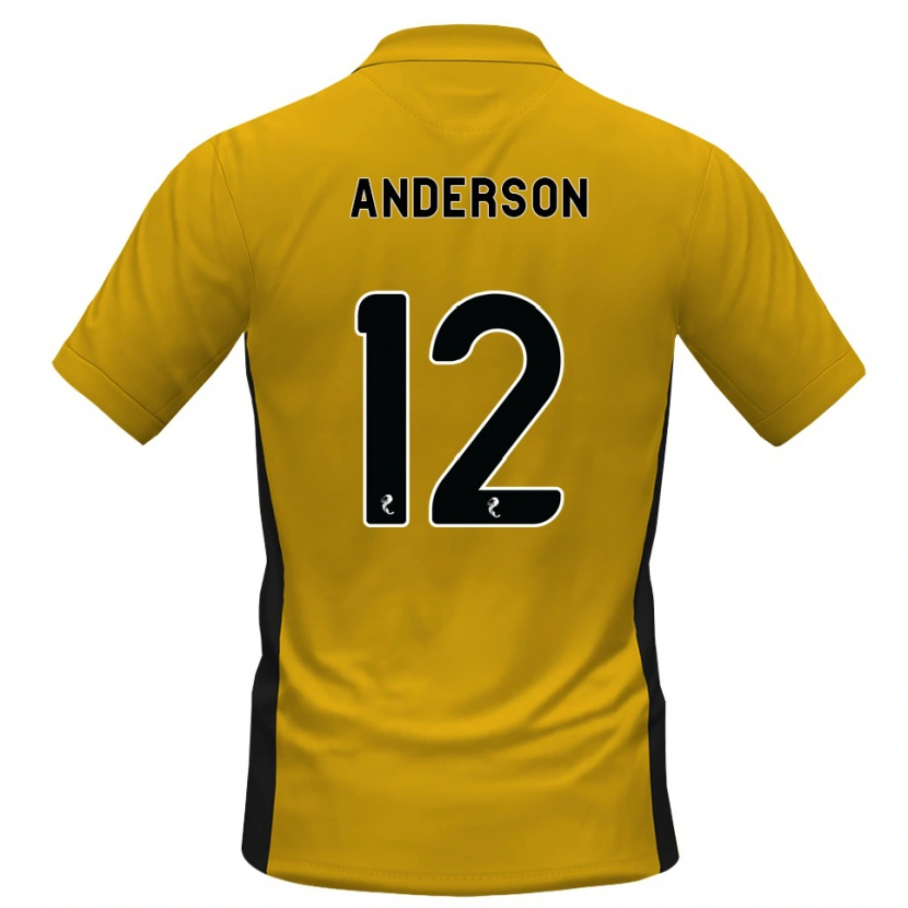 Danxen Men Rhys Anderson #12 Orange Black Home Jersey 2026/27 T-Shirt