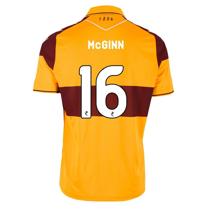 Danxen Men Paul Mcginn #16 Maroon Orange Home Jersey 2026/27 T-Shirt