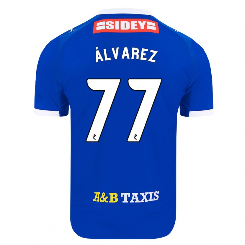 Danxen Men Unax Álvarez #77 Blue Red Yellow Home Jersey 2026/27 T-Shirt