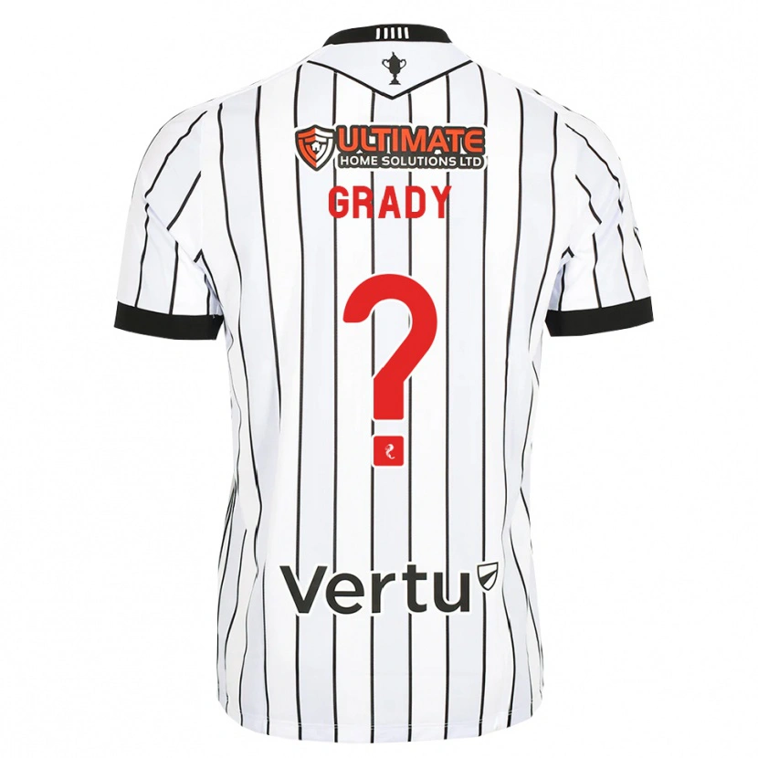 Danxen Men Noah Grady #0 White Black Red Home Jersey 2026/27 T-Shirt