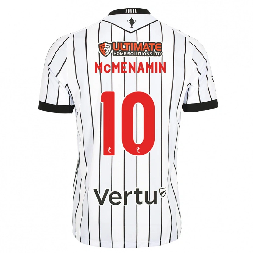 Danxen Men Conor Mcmenamin #10 White Black Red Home Jersey 2026/27 T-Shirt