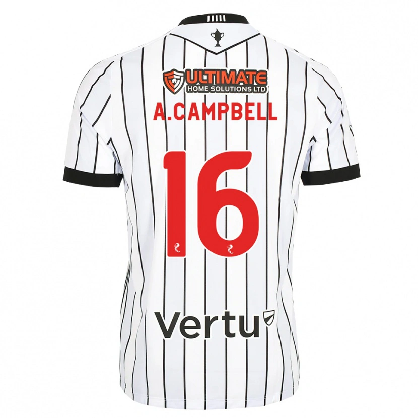 Danxen Men Allan Campbell #16 White Black Red Home Jersey 2026/27 T-Shirt