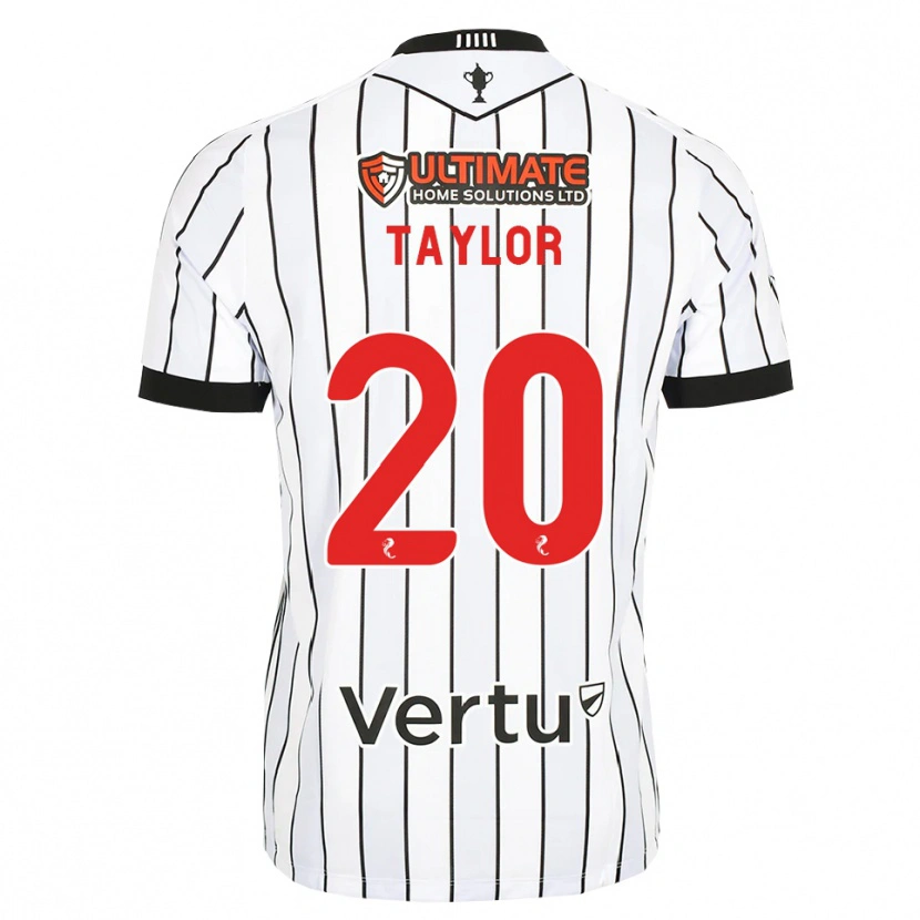 Danxen Men Fraser Taylor #20 White Black Red Home Jersey 2026/27 T-Shirt