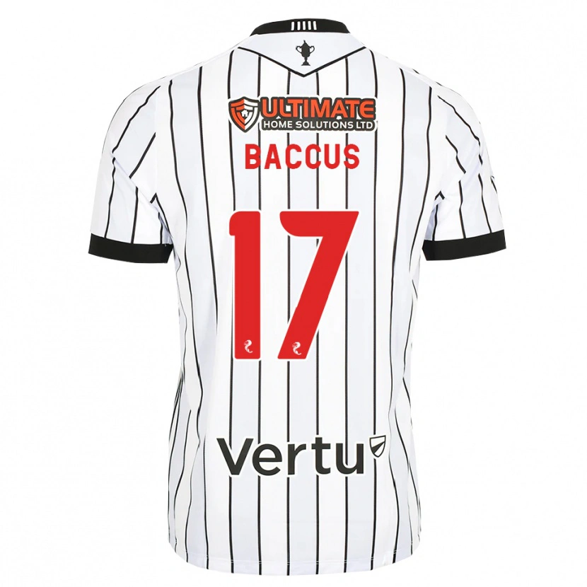 Danxen Men Keanu Baccus #17 White Black Red Home Jersey 2026/27 T-Shirt