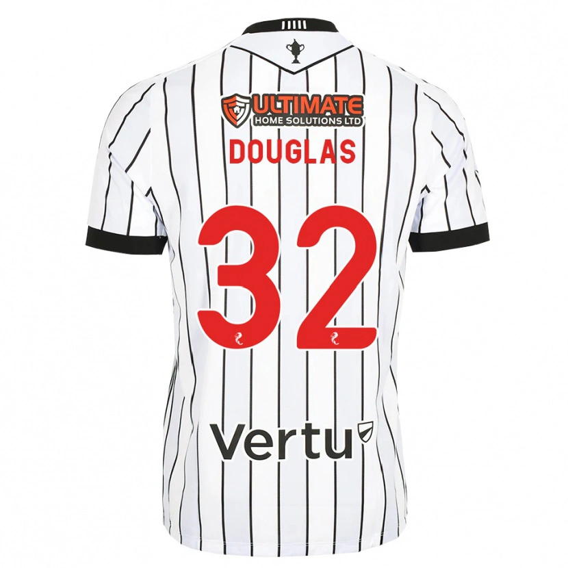Danxen Men Luke Douglas #32 White Black Red Home Jersey 2026/27 T-Shirt